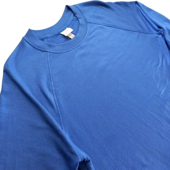 A New Day Blue Women’s Sweatshirt - Long Sleeve Crewneck Pullover, Size L - Picture 3 of 7